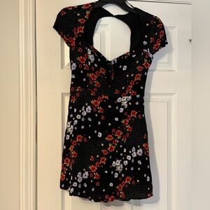Forever 21 Black Floral Mini Dress
